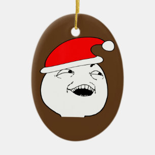 ich sehe, was Sie dort Weihnachtenmeme taten Keramikornament