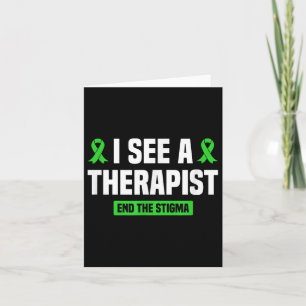 Ich sehe, wie ein Therapeut das Stigma psychische Karte