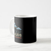 Ich sehe Wolken Funny Meteorology Meteorologe W Kaffeetasse (Vorderseite Links)