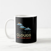 Ich sehe Wolken Funny Meteorology Meteorologe W Kaffeetasse (Links)