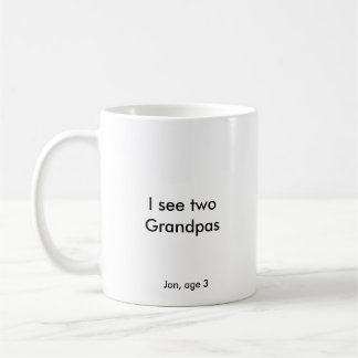 Ich sehe zwei Großväter Kaffeetasse
