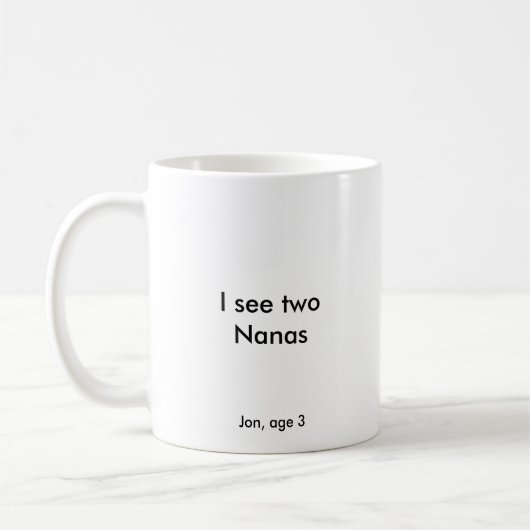 Ich sehe zwei Nanas Kaffeetasse (Links)