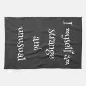 Ich selbst bin seltsam und ungewöhnlich geschirrtuch (Horizontal)