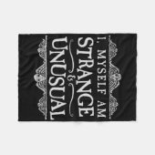 Ich selbst bin seltsam und ungewöhnlich Spaß Hallo Fleecedecke (Vorderseite (Horizontal))