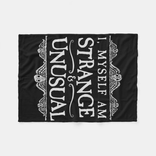 Ich selbst bin seltsam und ungewöhnlich Spaß Hallo Fleecedecke (Vorderseite (Horizontal))