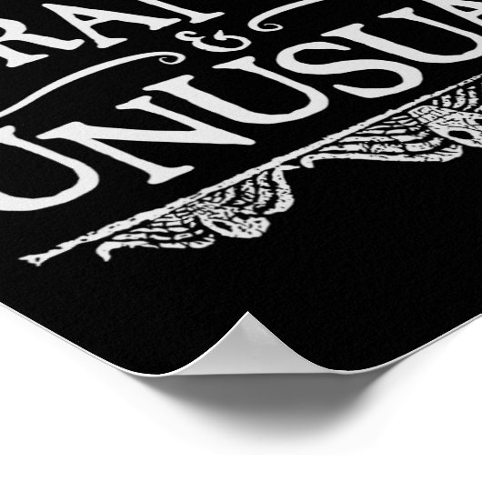 Ich selbst bin seltsam und ungewöhnlich Spaß Hallo Poster (Ecke)