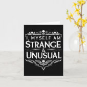 Ich selbst bin seltsam und ungewöhnlich witzig Hal Karte (Gelbe Blume)