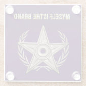 ICH SELBST IST DIE MARKE GLASUNTERSETZER (Rückseite)