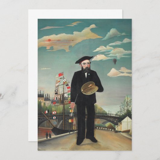 Ich selbst Portrait Landscape 1890, Henri Rousseau (Vorne/Hinten)