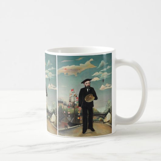 Ich selbst Portrait Landscape 1890, Henri Rousseau Kaffeetasse (Rechts)
