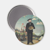 Ich selbst Portrait Landscape 1890, Henri Rousseau Magnet (Vorderseite/Rückseite)