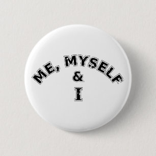 Ich selbst und ich Typografie Button