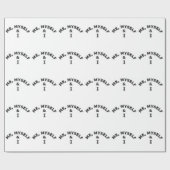 Ich selbst und ich Typografie Geschenkpapier (Flach)