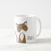 Ich selbst und meine Katze Kaffeetasse (VorderseiteRechts)