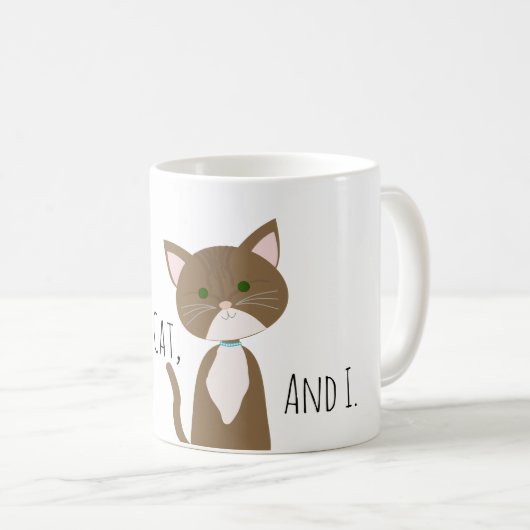 Ich selbst und meine Katze Kaffeetasse (VorderseiteRechts)