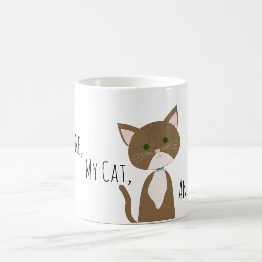 Ich selbst und meine Katze Kaffeetasse (Mittel)