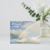 Ich sende dir einen kleinen Lichtregenbogen, in Ge Postkarte (Stehend Vorderseite)