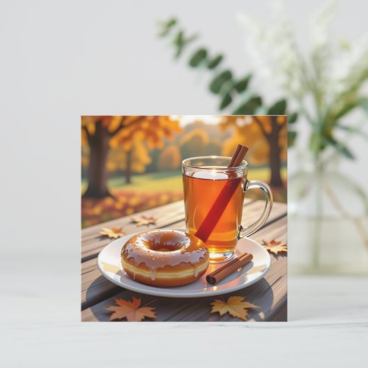 Ich sende Ihnen Herbstgrüße Karte (Stehend Vorderseite)