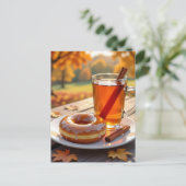 Ich sende Ihnen Herbstgrüße Postkarte (Stehend Vorderseite)