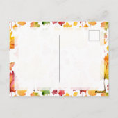 Ich sende Ihnen Herbstgrüße Postkarte (Rückseite)
