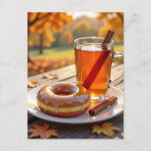 Ich sende Ihnen Herbstgrüße Postkarte (Vorderseite)