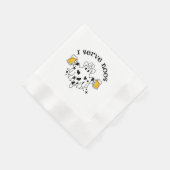 Ich serviere Boos! Barkeeper-Spooky Serviette (Ecke)