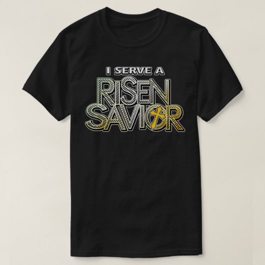 Ich serviere einen Christlichen Fa. T-Shirt (Design vorne)