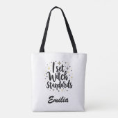 Ich Set Hexenmeister Maßgeschneiderte Halloween-To Tasche (Rückseite)