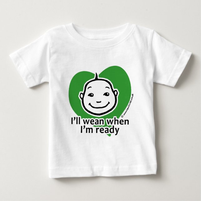 Ich setze ab, wenn ich bereit bin baby t-shirt (Vorderseite)