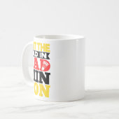 Ich setze das Böse in Badminton Shuttle Badminton  Kaffeetasse (Vorderseite Links)