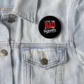 Ich setze das Böse in Badminton - Spieler Shuttle  Button (Beispiel)