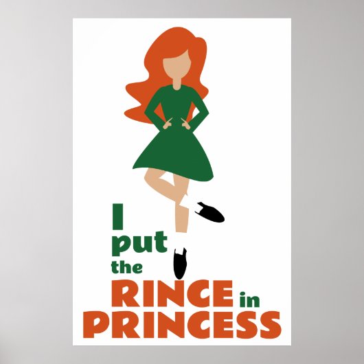 Ich setze den Rince in die Prinzessin | Red Hair I Poster (Vorne)