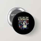 Ich setze den Tismus in den Patriotismus Athletic  Button (Vorne & Hinten)