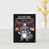 Ich setze den Tismus in den Patriotismus Athletic Karte (Gelbe Blume)