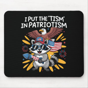 Ich setze den Tismus in den Patriotismus Athletic  Mousepad