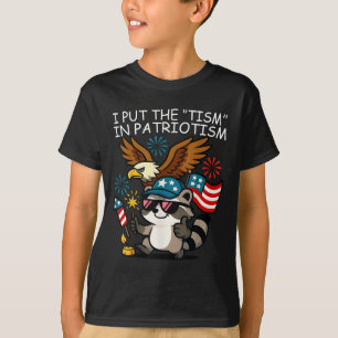 Ich setze den Tismus in den Patriotismus Athletic T-Shirt