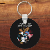 Ich setze den Tismus in den Patriotismus Athletika Schlüsselanhänger (Vorderseite)