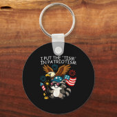Ich setze den Tismus in den Patriotismus Athletika Schlüsselanhänger (Vorderseite)
