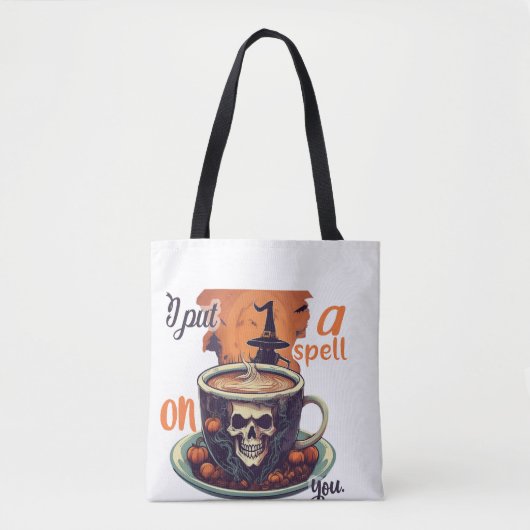 Ich setze dir einen Zauber auf die Halloween-Tasch Tasche (Vorderseite)