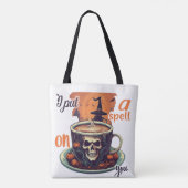 Ich setze dir einen Zauber auf die Halloween-Tasch Tasche (Rückseite)