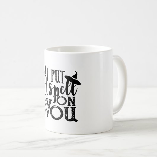 Ich setze dir einen Zauber auf die lustige Hallowe Kaffeetasse (VorderseiteRechts)
