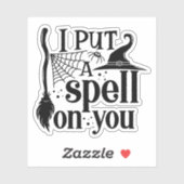 "Ich setze dir einen Zauber. Aufkleber (Blatt)