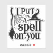 "Ich setze dir einen Zauber. Aufkleber (Blatt)