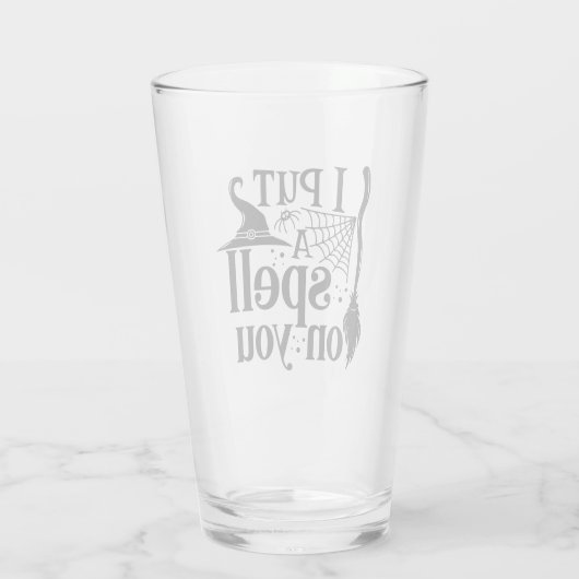 "Ich setze dir einen Zauber. Glas (Rückseite)
