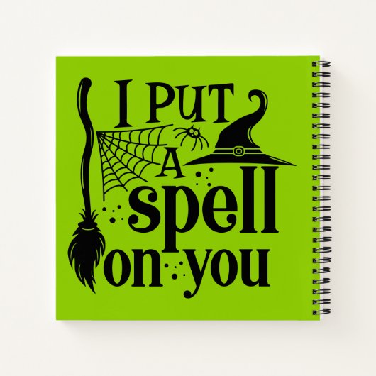 "Ich setze dir einen Zauber. Notizblock (Rückseite)