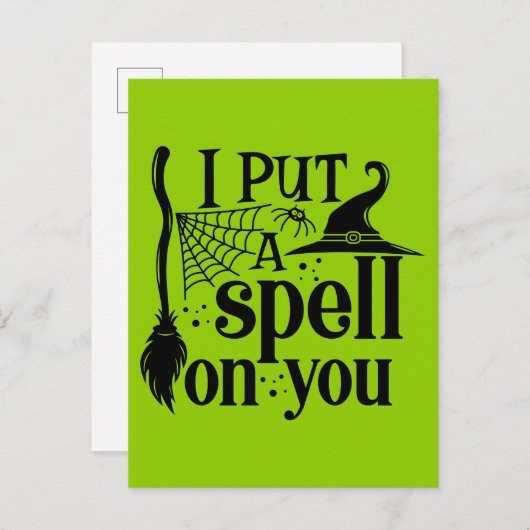 "Ich setze dir einen Zauber. Postkarte (Vorne/Hinten)