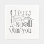 "Ich setze dir einen Zauber. Servietten Mit Folie (Vorderseite)