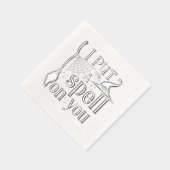 "Ich setze dir einen Zauber. Servietten Mit Folie (Rechts)