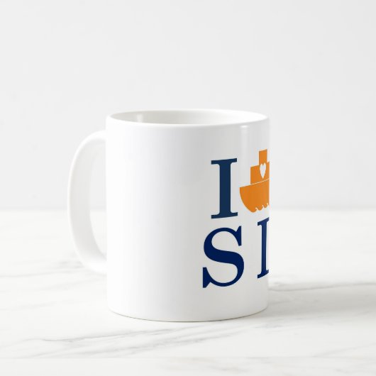 Ich setze Staten- IslandTasse über Kaffeetasse (Vorderseite Links)
