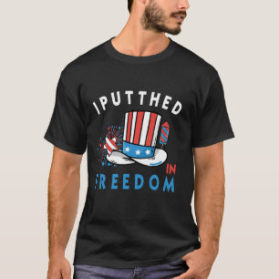 Ich setzte das D in Freiheit 4. Juli T-Shirt